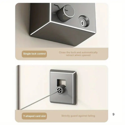 Telescopic Clothesline Retractable Drying Rope