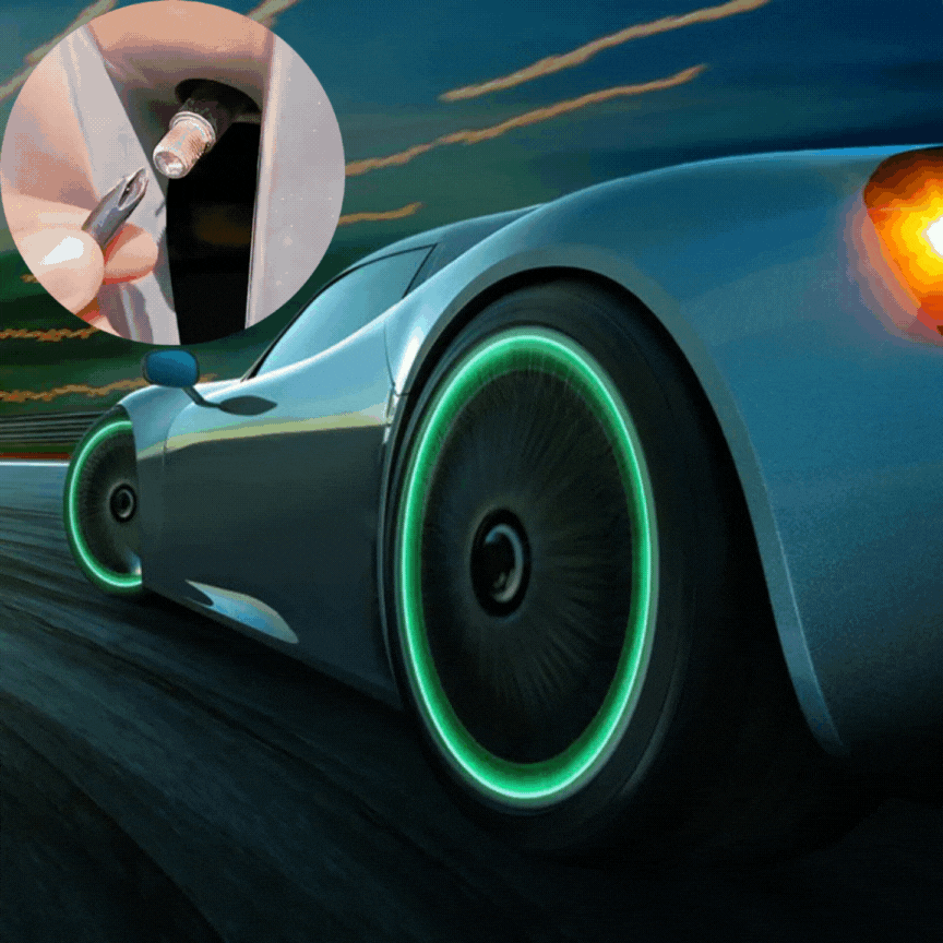 Luminous Car Tire Valve Cap – Light Up Your Ride